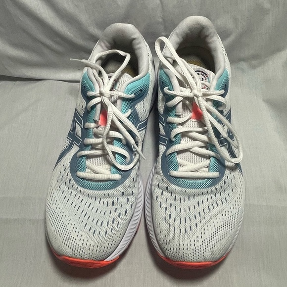 ASICS Gel-Excite 8 White Blue Sneakers Running Shoe -Size 10 - Picture 3 of 9